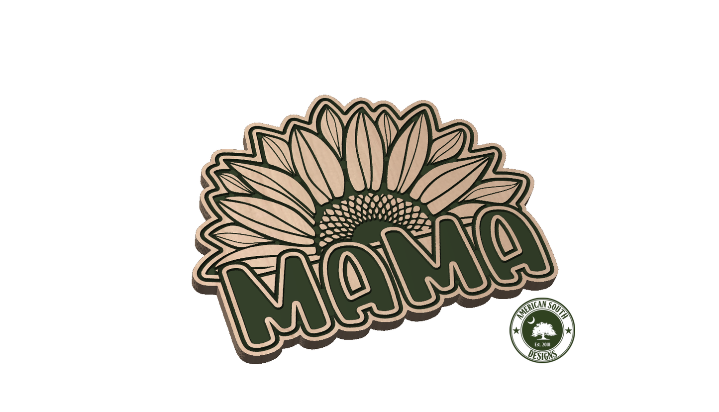 Mama - Sunflower Half