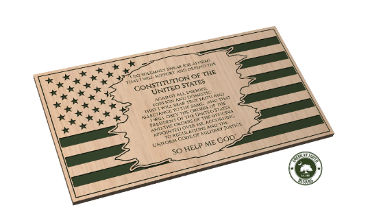 Tattered Flag Design 11 - Oath of Enlistment