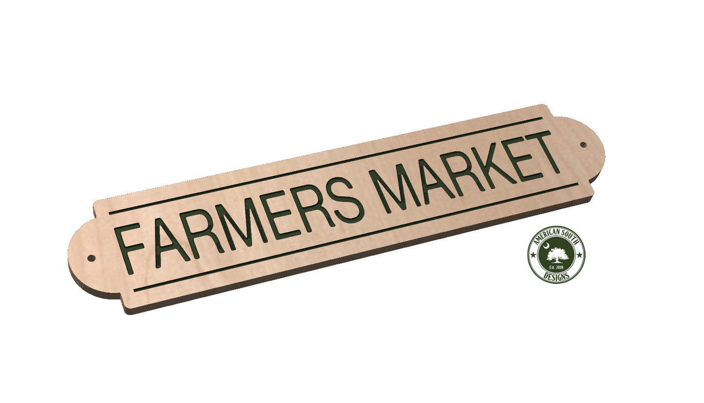 Farmers Market Long Sign