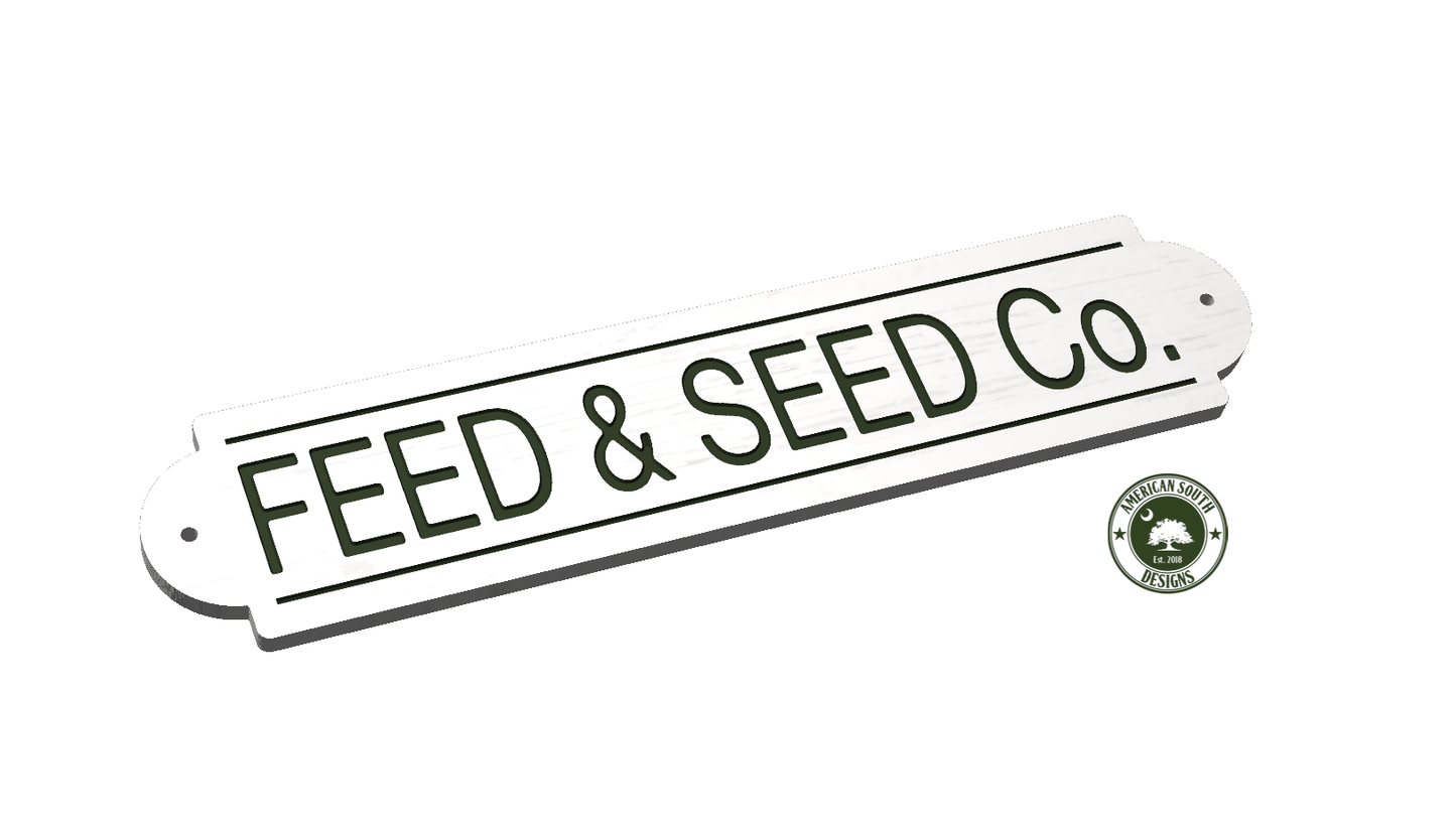 Feed and Seed Co. Long Sign