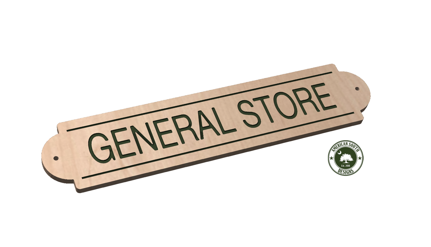 General Store Long Sign