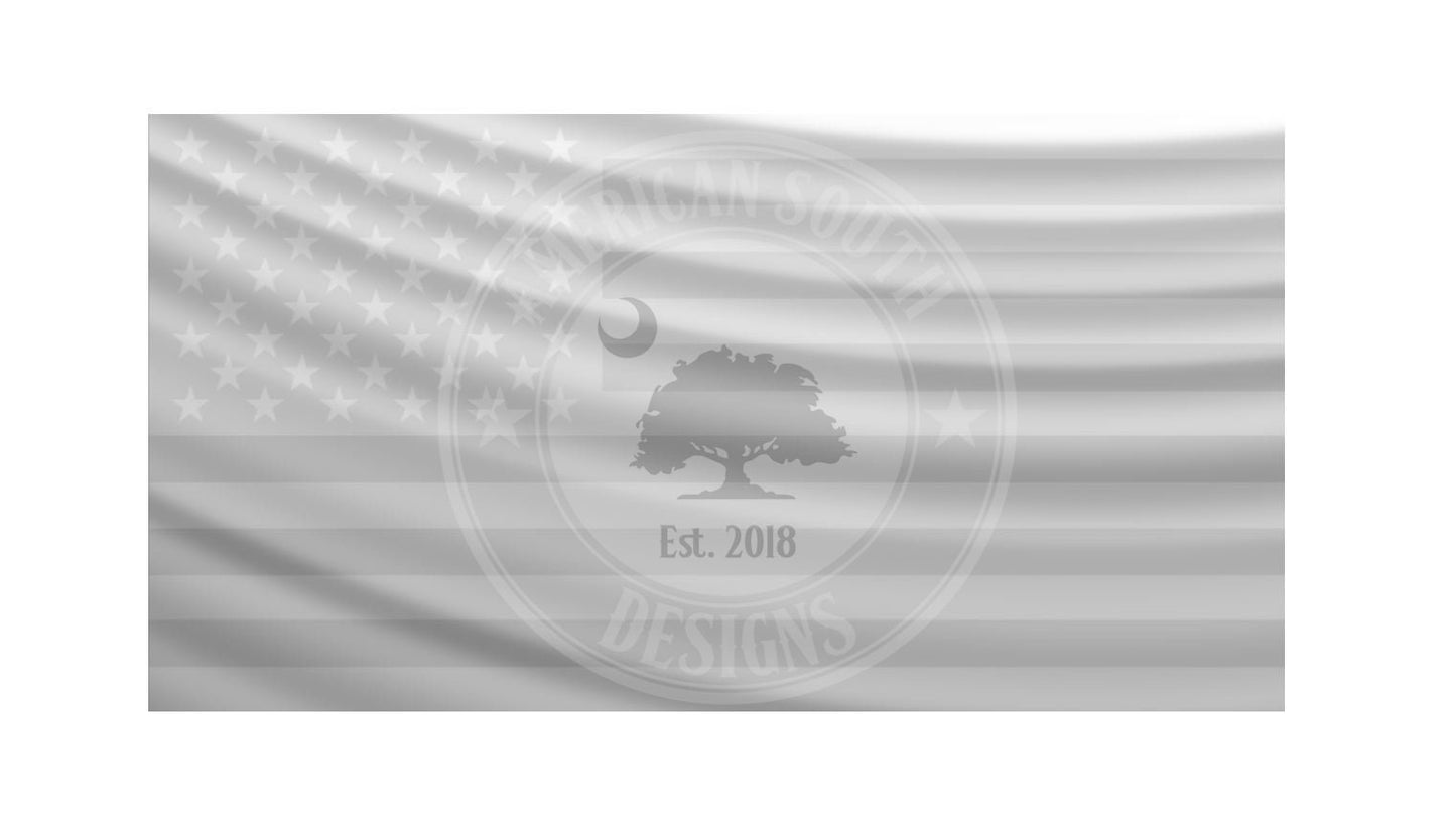 Wavy American Flag 3D Model ***STL, and Grayscale PNG***  Model 8