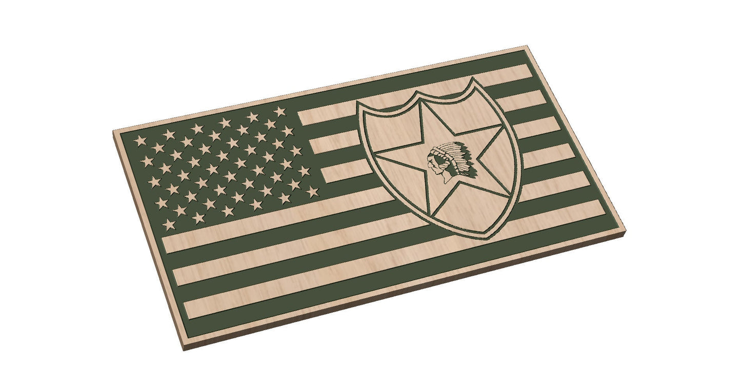 2nd Infantry Division Flag
