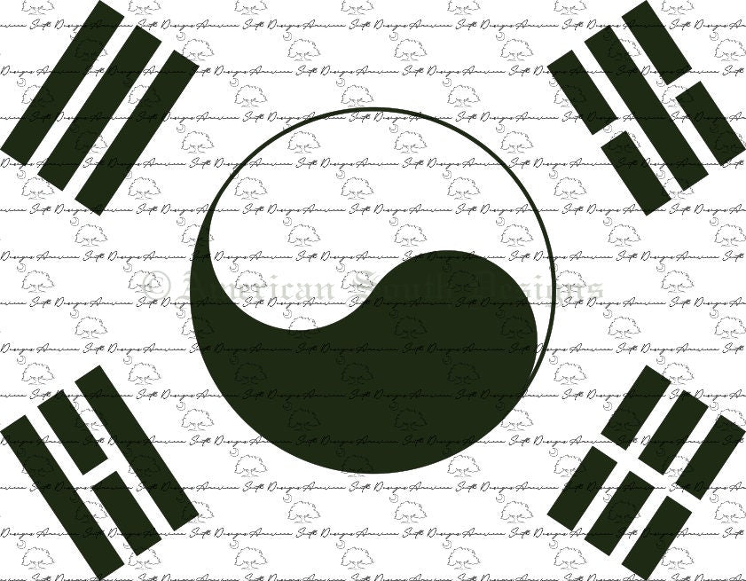 South Korea Flag SVG