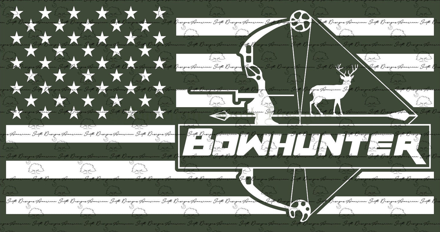 Bowhunter Flag with Deer