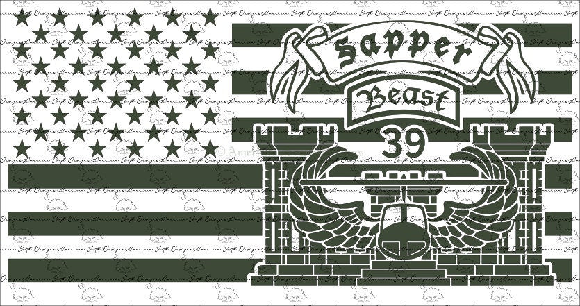 A Co, 39BEB "Sapper Beast" Flag