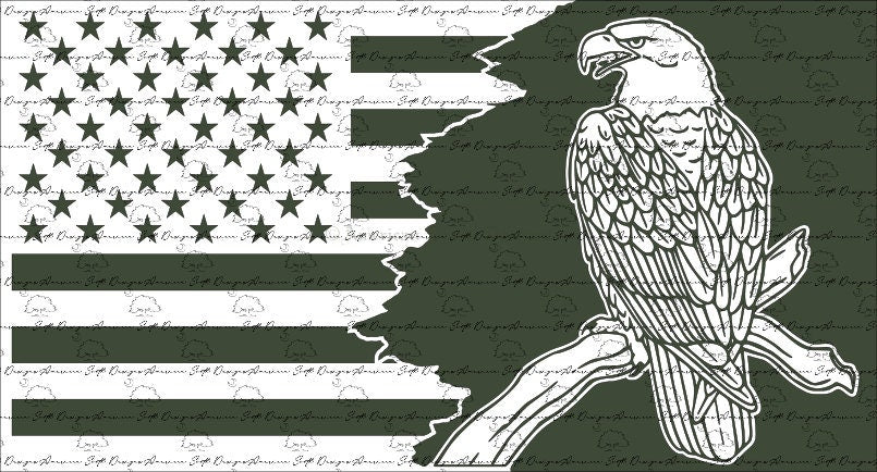 Tattered Flag 3  Eagle