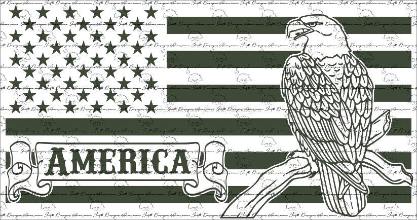 Eagle on Branch Flag