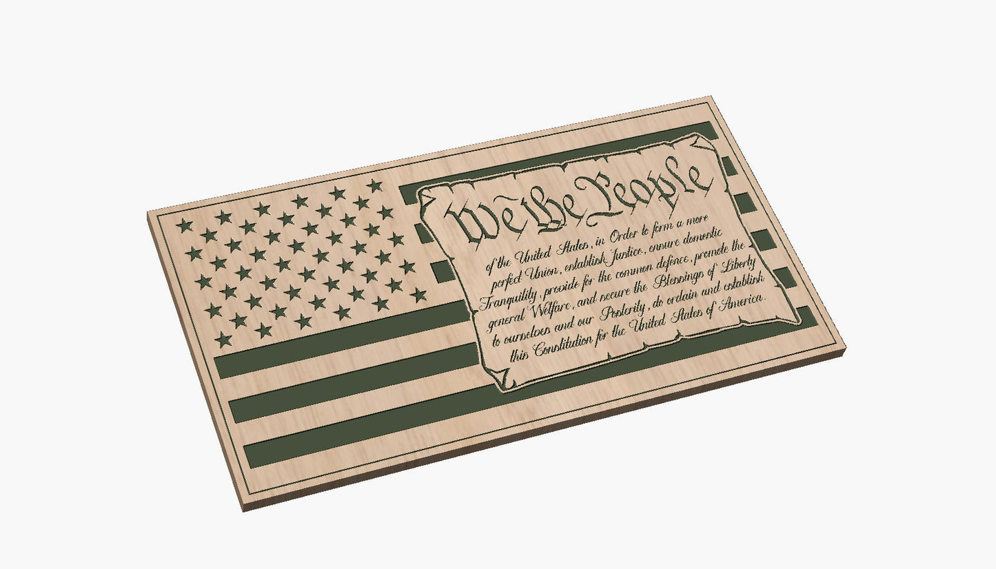 We The People  Constitution Flag