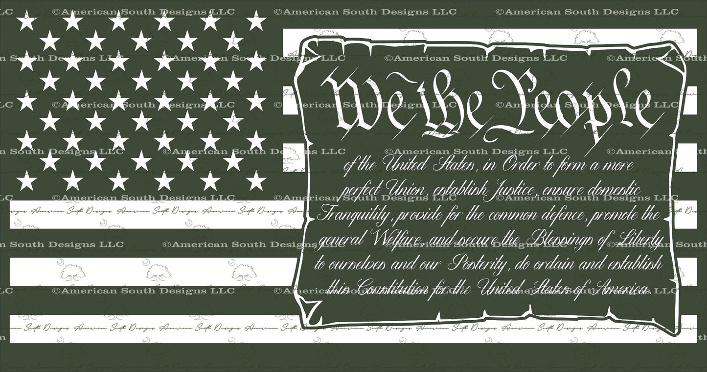 We The People  Constitution Flag