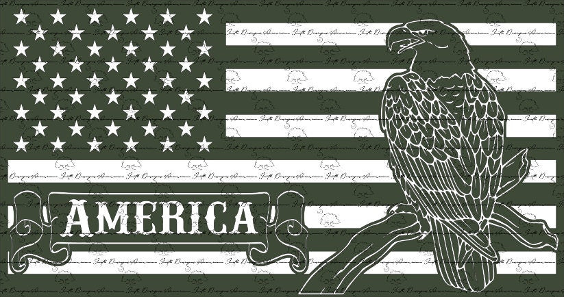 Eagle on Branch Flag