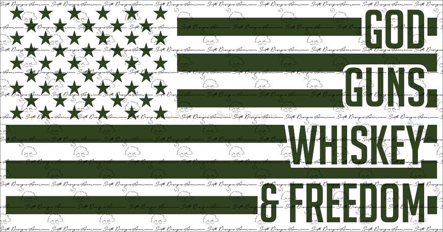 God, Guns, Whiskey & Freedom  SVG