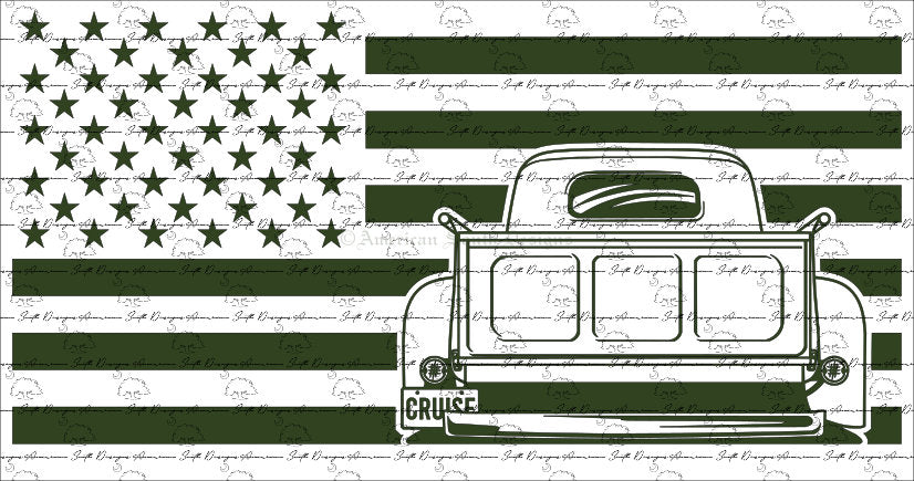 Vintage Truck Flag #1