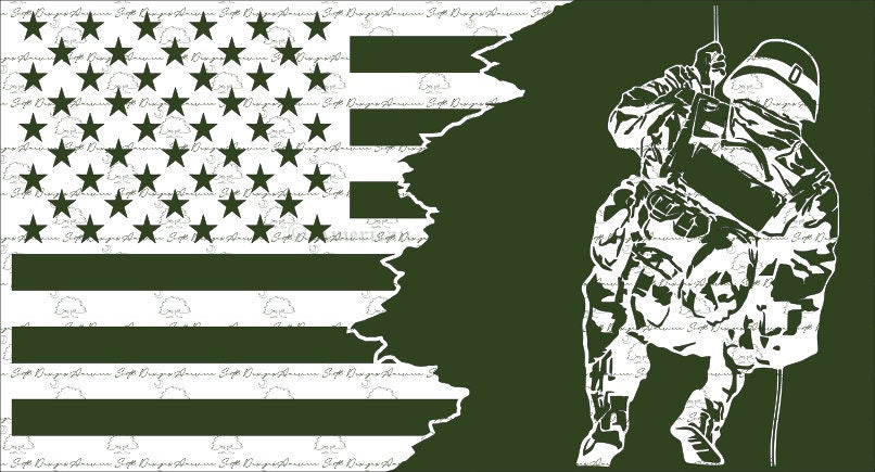 Tattered Flag 3  Special Forces Rappelling