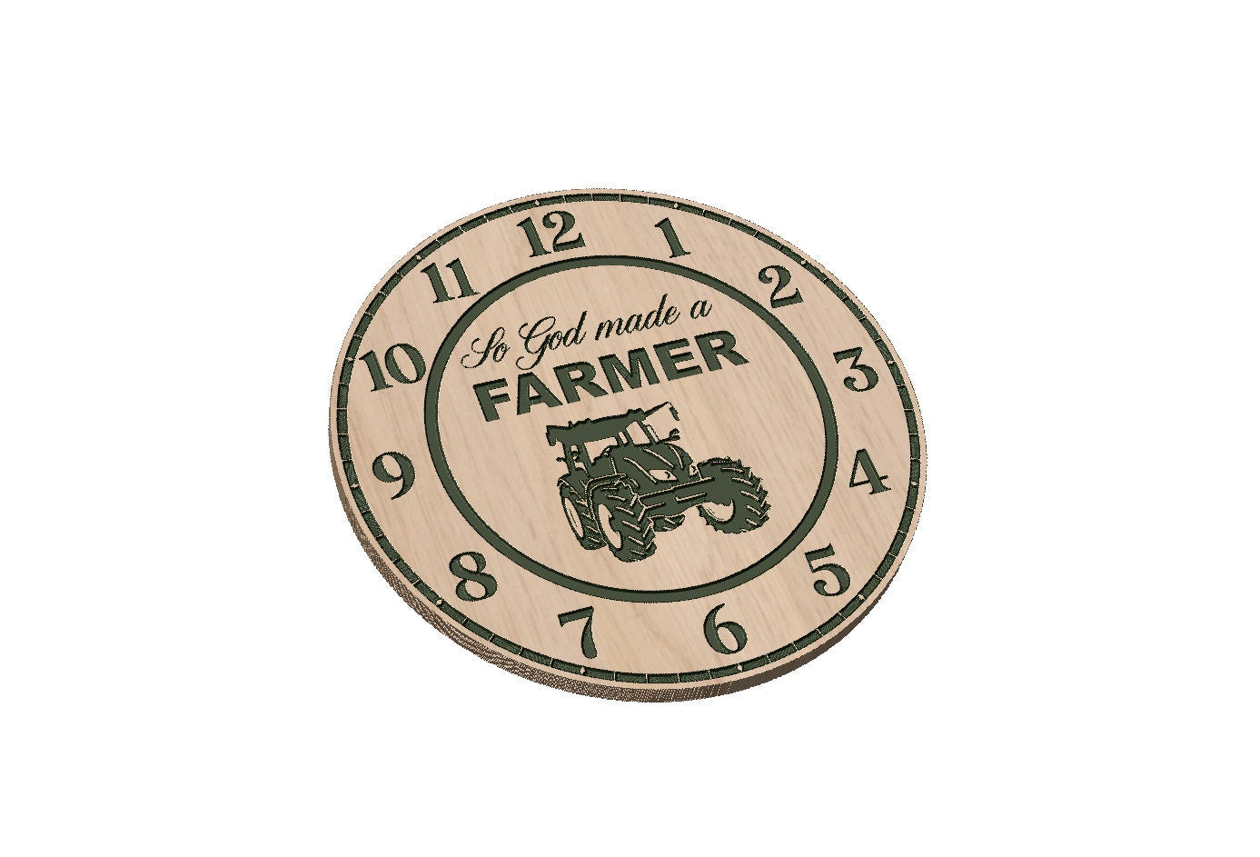 So God Made a Farmer Clock