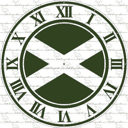Flag of Scotland Clock