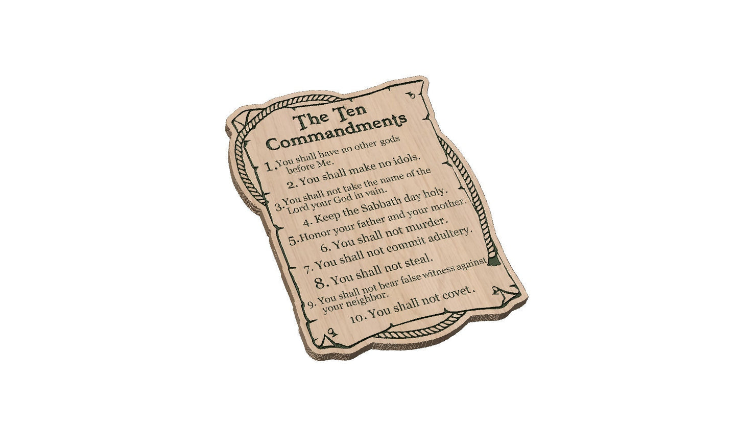 10 Commandments Scroll