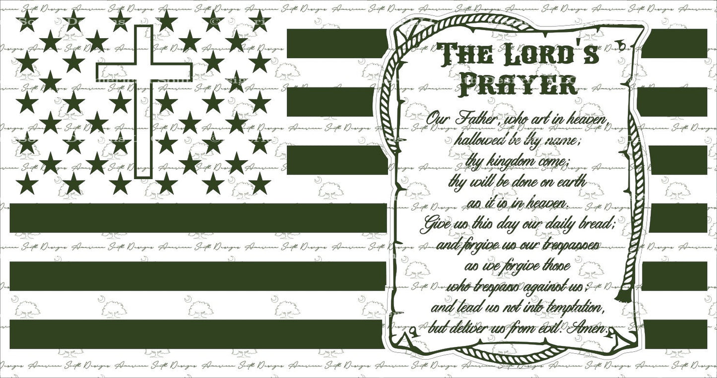 The Lord's Prayer Scroll Flag