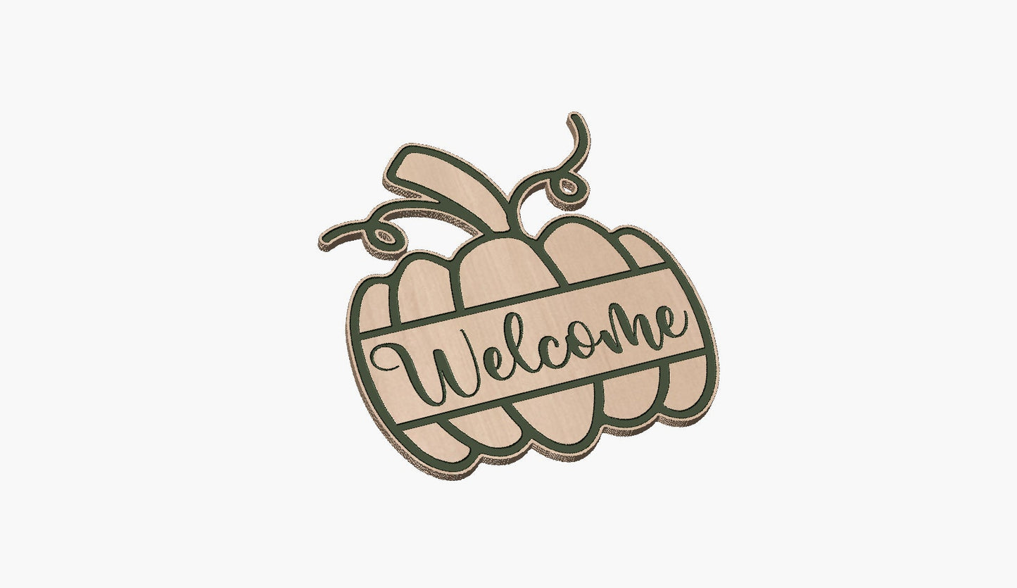 Pumpkin  Welcome Sign