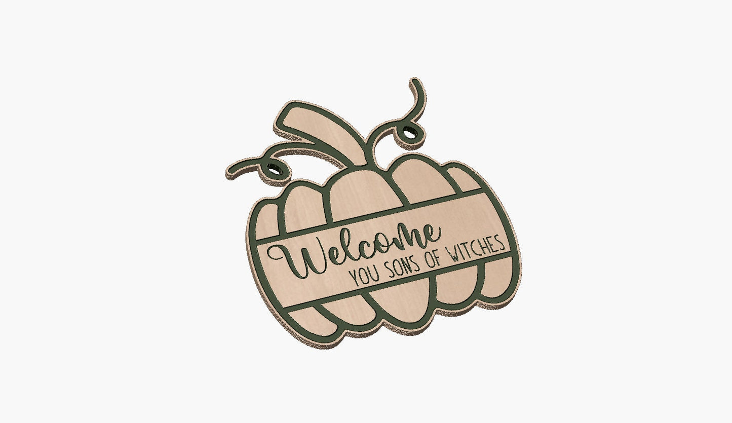 Pumpkin  Welcome Sons of Witches