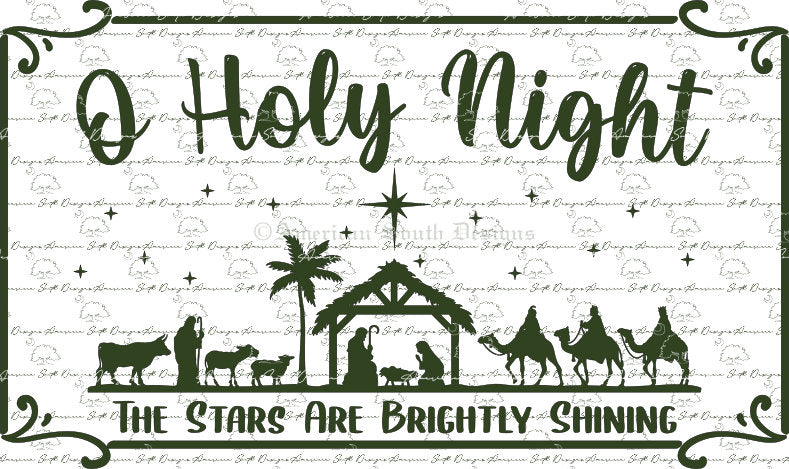 O Holy Night  Nativity Scene