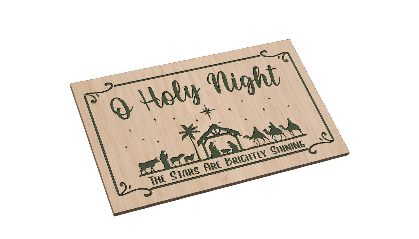 O Holy Night  Nativity Scene