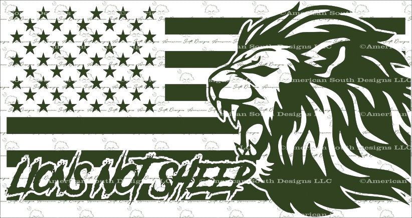 Lions Not Sheep Flag