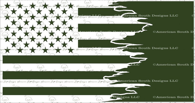 Tattered Flag 1 Blank Digital Files