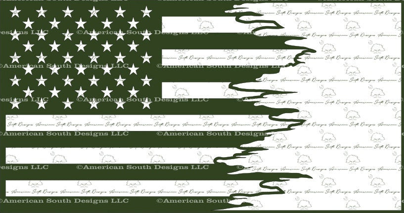 Tattered Flag 1 Blank Digital Files