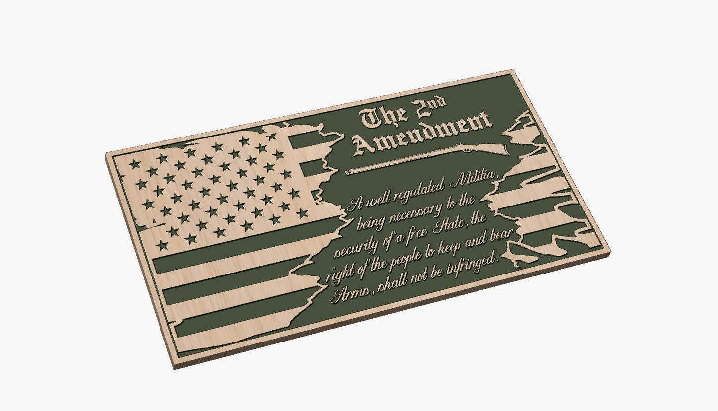 Tattered Flag 7  The 2nd Amendment