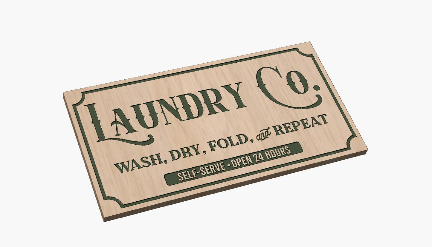 Laundry Co. Sign  Digital Files  SvG, PNG