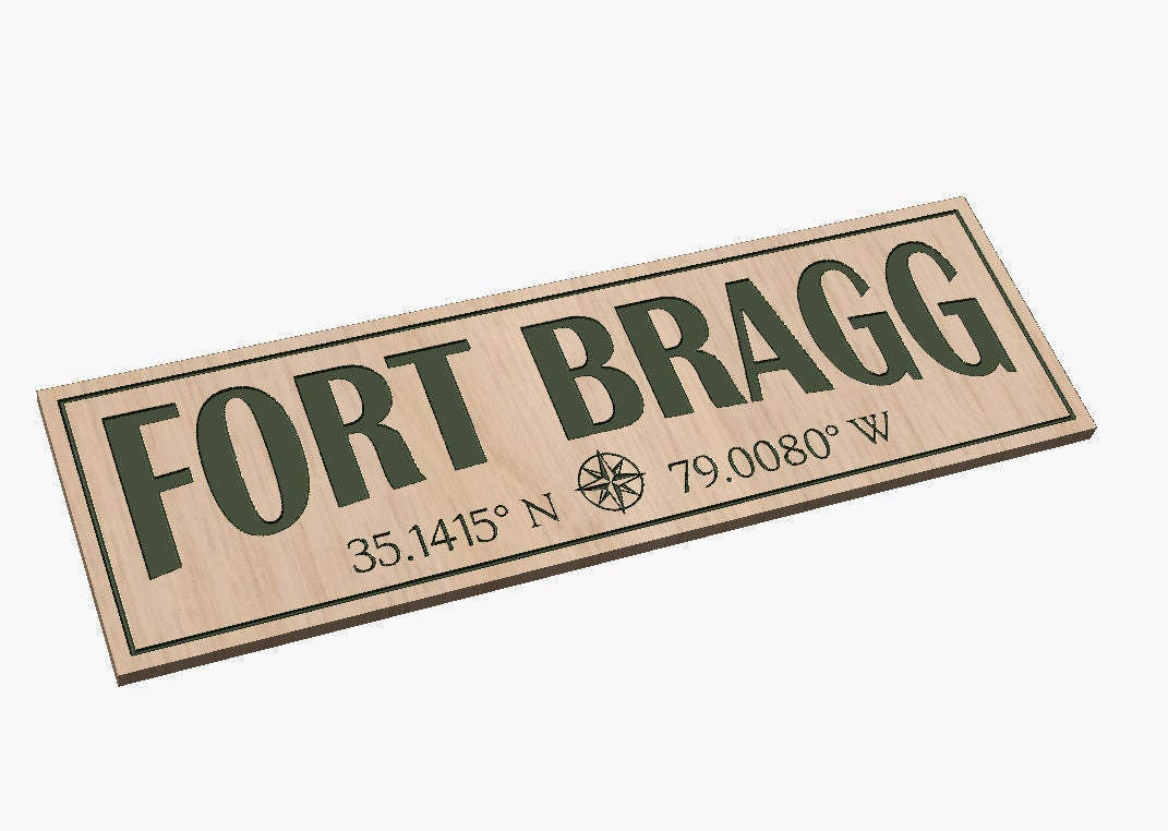 Fort Bragg, NC  Coordinates
