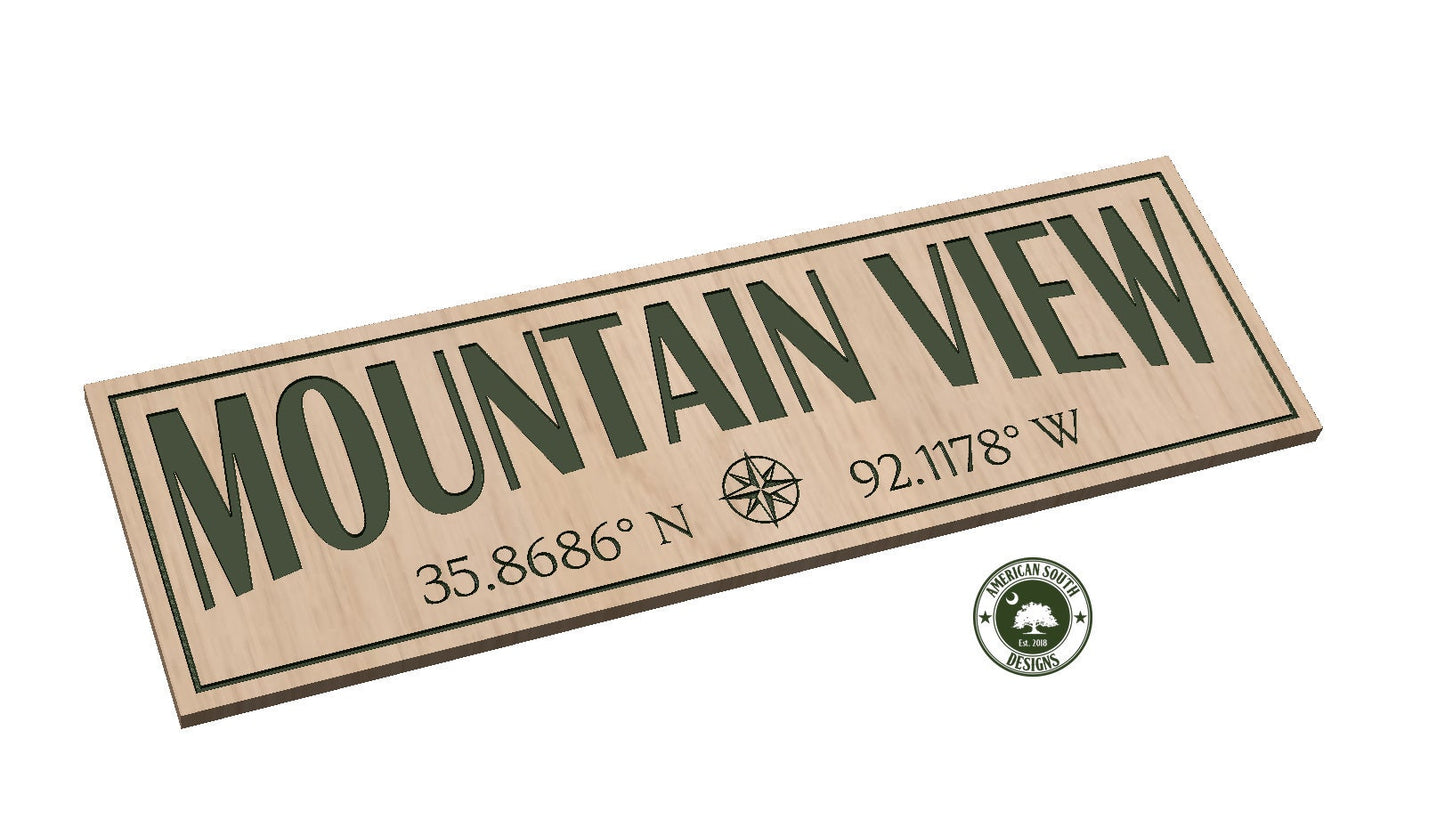 Mountain View, AR with Coordinates