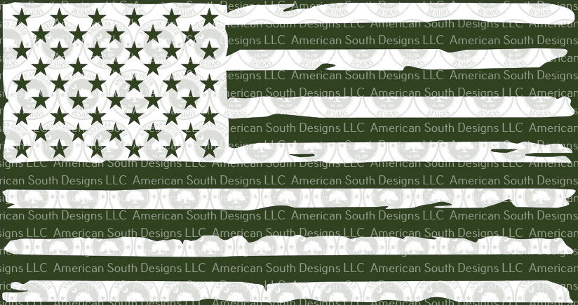Distressed American Flag  Version 3