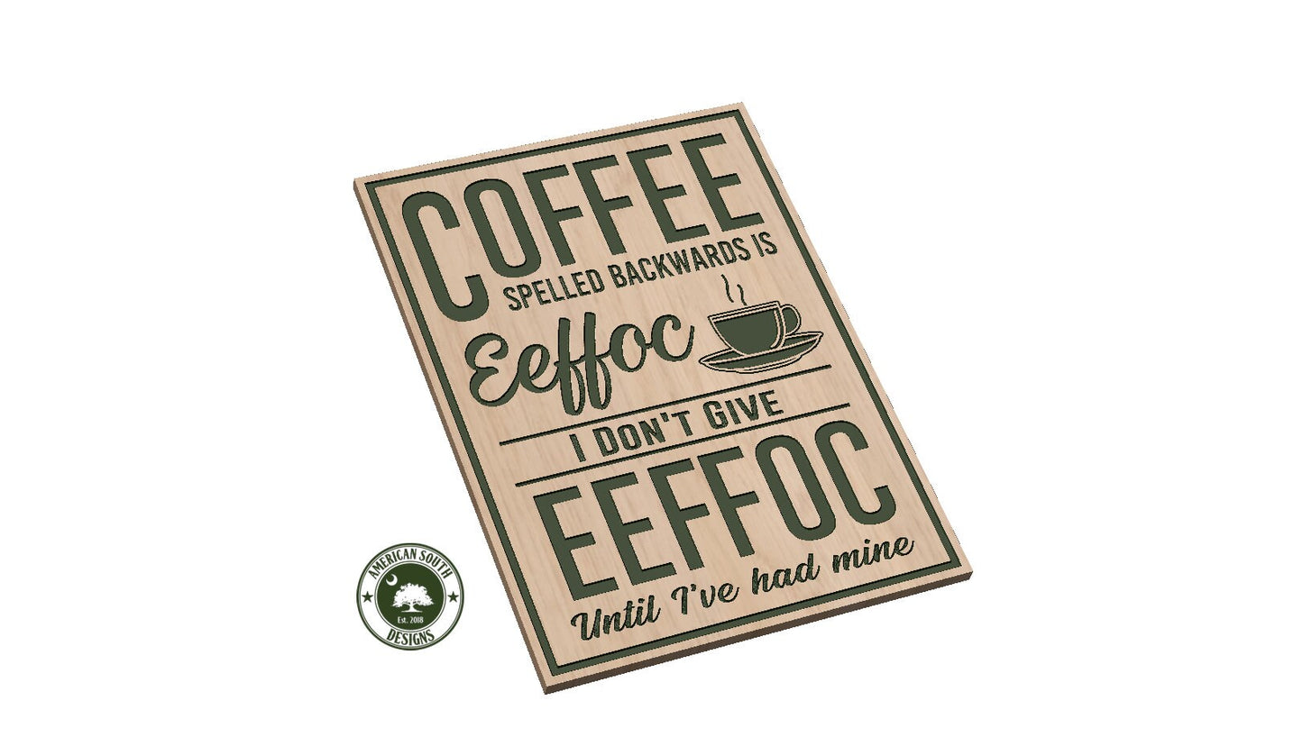 EEFFOC  Coffee Spelled Backwards