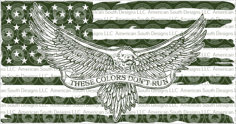 Distressed Overlay Flag  Version 3  These Colors Don't Run