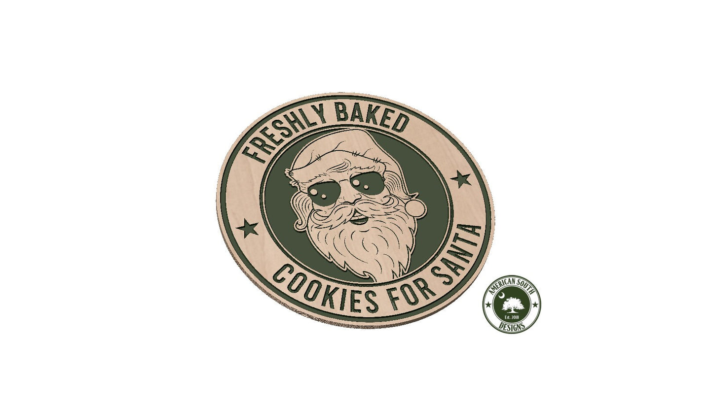 Santa Claus  Fresh Bakes Cookies