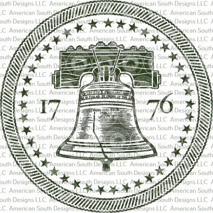 Decorative Liberty Bell Round