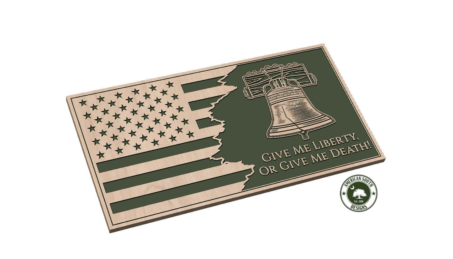 Tattered Flag 3  Liberty Bell